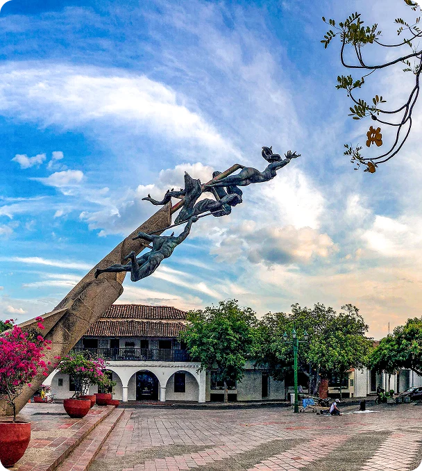 Monumento en la plaza de Valledupar